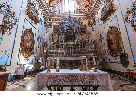 San Placido Church, Catania, Sicily, Italy