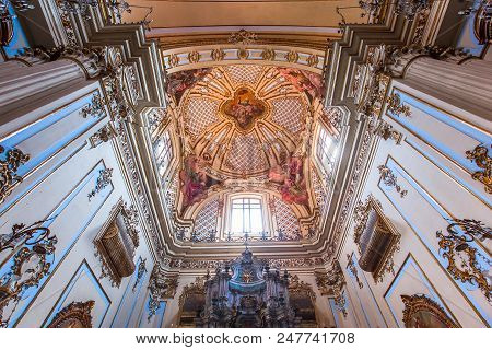 San Placido Church, Catania, Sicily, Italy