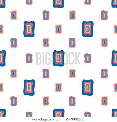 Seamless Abstract Pattern Background Vector Design. Pattern Can Be Used For A Fabric, Wallpaper, A T