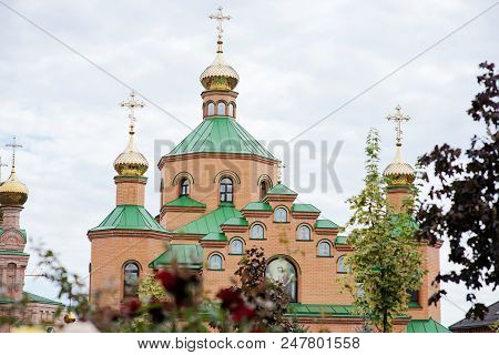 Domes Of The Christian Orthodox Temple. Big Church
