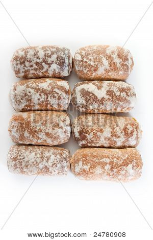 Bolos de mel com geléia de frutas