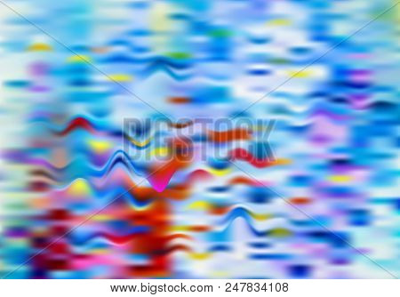 Vector Background Multicolor Watercolor Seascape Painting,  Can Be Used In Cover Design, Book Cover,