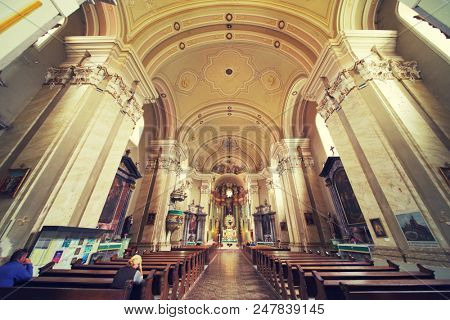 RADNA, 01 JULY 2018 - Interior view of Maria Radna Franciscan Monastery in Arad, Romania , Europe