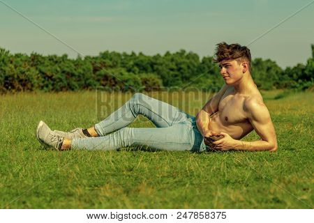 Sunbathing On A Warm Summer's Day
