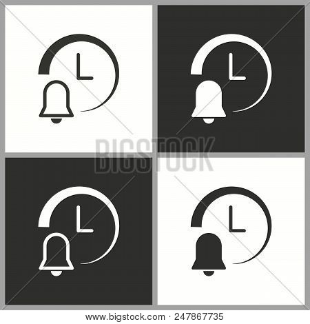 Vector Deadline Time Icon. Simple Pictogram For Graphic And Web Design.