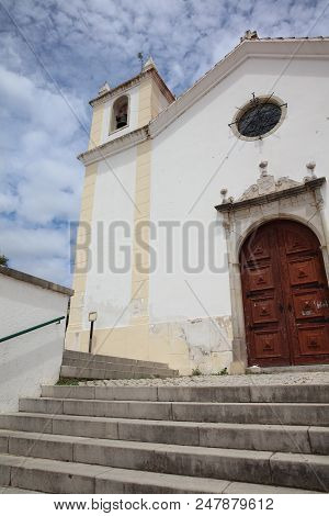 Church In The Small Town Alcoutim In Portugal. Europe