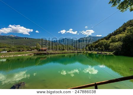 Bagattoli Lake, Small Alpine Lake In The Sarca Valley (valle Del Sarca), Trentino Alto Adige, Italy,
