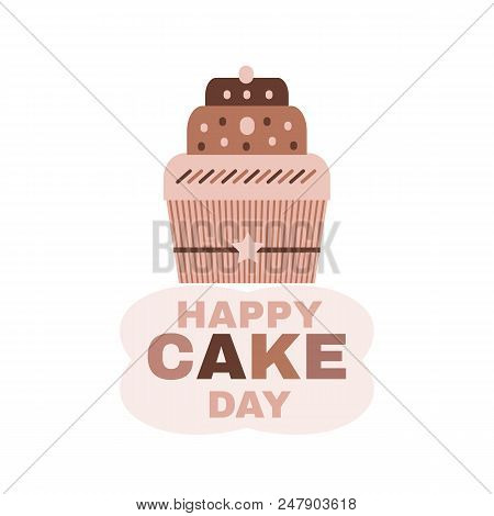 International Cake Day.template Poster, Party Invitation, Greeting Card.  July 20. Vector Illustrati