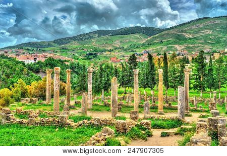 Berbero-roman Ruins At Djemila. Unesco World Heritage In Algeria