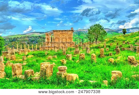 Berbero-roman Ruins At Djemila. Unesco World Heritage In Algeria