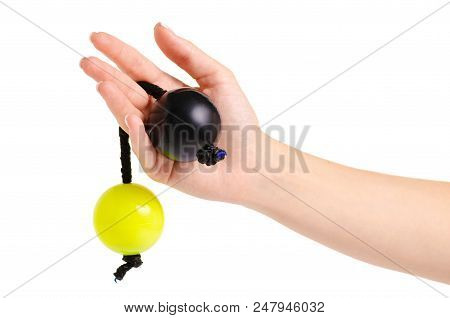 Patica In Hand On White Background Isolation