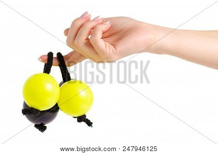Patica In Hand On White Background Isolation