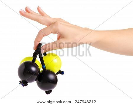 Patica In Hand On White Background Isolation