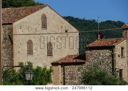 View Of The Village Of Arqua Petrarca Padua Italy