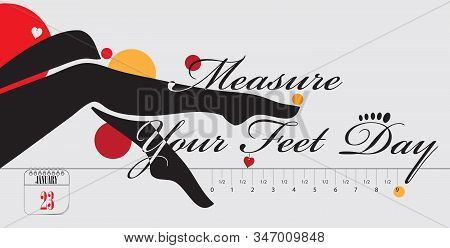 Post Card For Event January Day Measure Your Feet Day