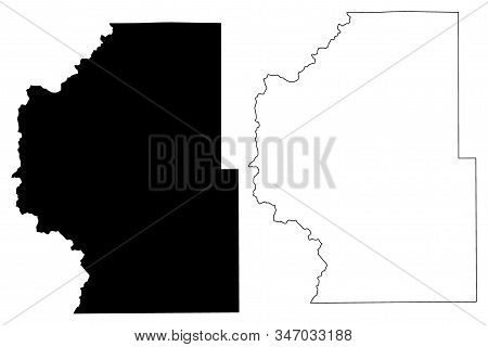 Park County, Colorado (u.s. County, United States Of America,usa, U.s., Us) Map Vector Illustration,