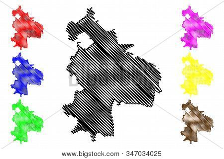 Singerei District (republic Of Moldova, Administrative Divisions Of Moldova) Map Vector Illustration