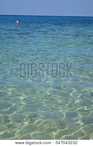 Clear Water Background In Pernera Resort, Cyprus