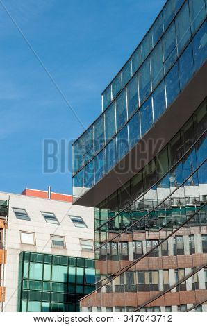 Basque Government House In Bizkaia Square, Bilbao, Bizkaia, Basque Country, Spain