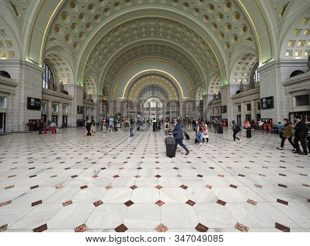 Washington D.c., Usa - June 3, 2019: The Great Hall Of Union Station In Washington D.c.