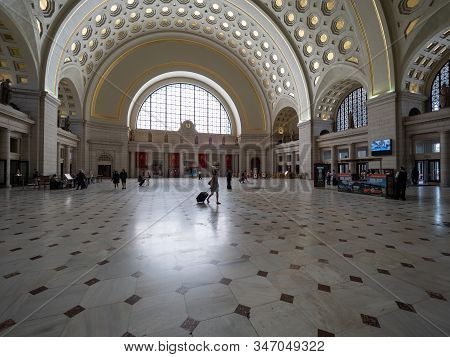Washington D.c., Usa - June 3, 2019: The Great Hall Of Union Station In Washington D.c.