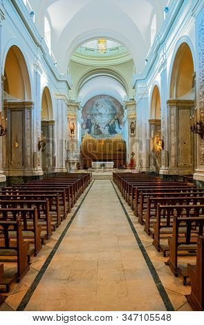 Buenos Aires, Argentina - January 23, 2018:  The Nave Of The St.domenico Convent