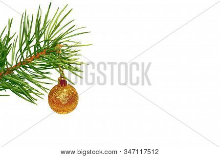 Christmas Decoration Isolated On The White Background. Holiday