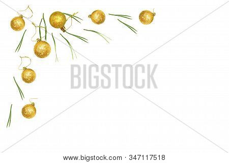 Christmas Decoration Isolated On The White Background. Holiday