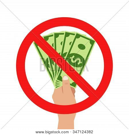 Vector Illstration Of No Corruption Icon. Flat Design. Isolated.