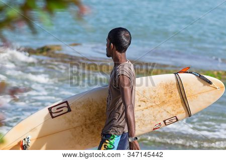 Arugam Bay / Sri Lanka - April 25 2015 Year: The Surfing At Arugam Bay, Sri Lanka Island