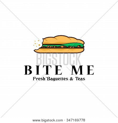 Fast Food Logo Idea, Burger,hotdog, Baguettes Logo Inspiration