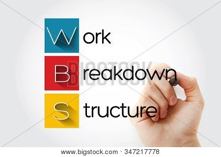 Wbs - Work Breakdown Structure Acronym, Business Concept Background