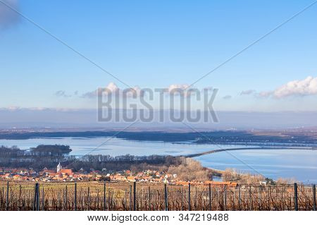 View Of Nove Mlyny Dam And Dolni Vestonice Village (site Of Legendary Ceramic Paleolithic Venus) Und