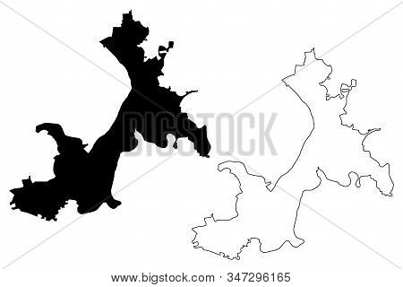 Ufa City (russian Federation, Russia) Map Vector Illustration, Scribble Sketch City Of Ufa Map