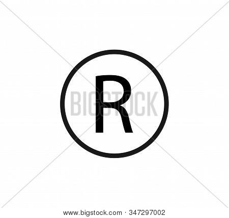 South African Rand Icon. Vector Illustration, Flat Design