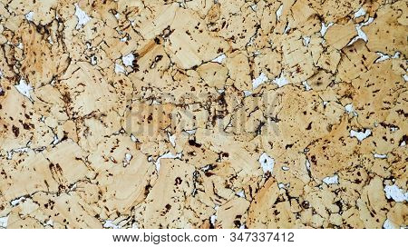 The Texture Of The Cork. Wall Covering Cork White Accents. Cork Board Texture Background. Decorative