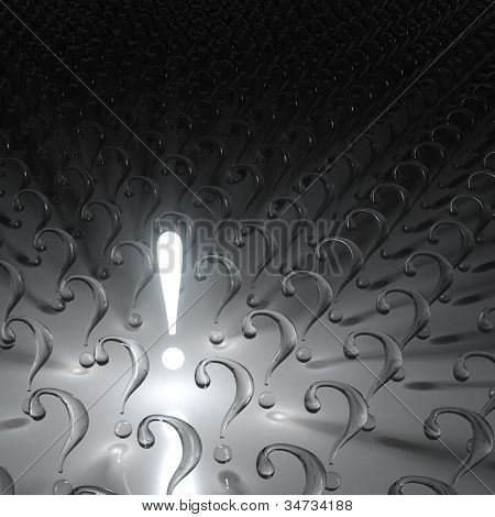 Utrop och frågor sammansättning, ljus