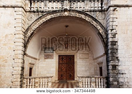 Montenegro, Kotor, 10.01.2020, Entrance To The Cathedral Of St. Tryphon