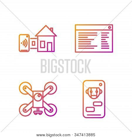 Set Line Bot, Drone Flying With Action Camera, Smart Home And Software, Web Developer Programming Co