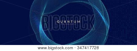 Quantum Innovation Computer. Digital Technology. Artificial Intelligence, Deep Learning And Big Data