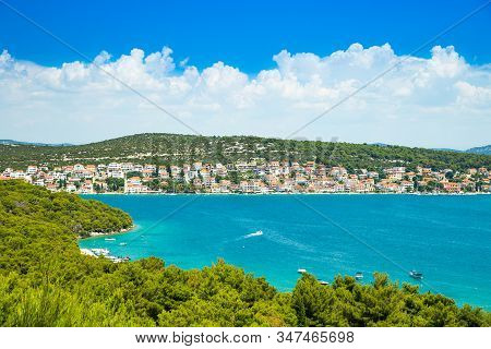 Beautiful Croatian Coast, Murter Island Archipelago And Town Of Tisno, Dalmatia Croatia