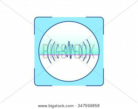 Speech Recognition, Icon. Biometric Scanning System For Human Voice, Interface Of Person Identificat