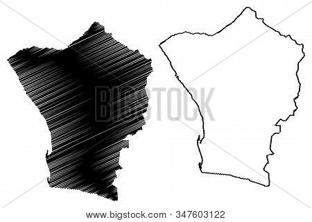 Erongo Region (regions Of Namibia, Republic Of Namibia) Map Vector Illustration, Scribble Sketch Ero