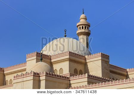 The Al Fateh Mosque, Also Know As Great Mosque. Manama, Bahrain