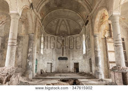 Urbex, Old Abandoned Church In Charleroi, Belgium