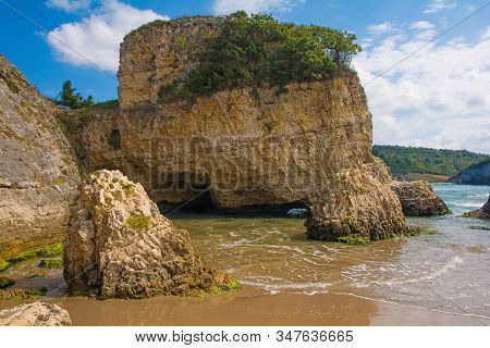 The Black Sea Coast At Kilimli Bay, Near Agva, Sile, In North West Turkey