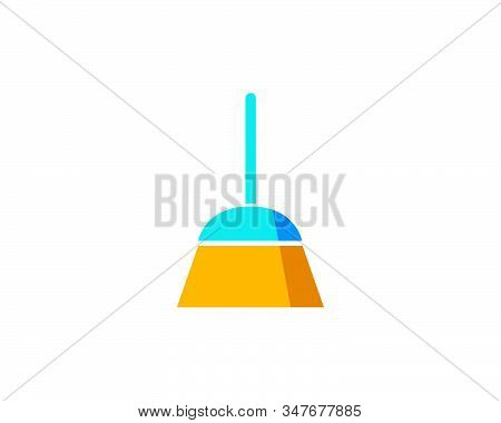 .broom Illustration Icon Vector Template,symbol Of Cleaner