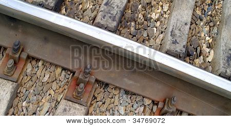 鉄道、レールと枕木