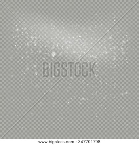 Christmas Snow Falling Overlay Effect. Eps 10 Vector