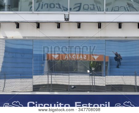 Alcabideche, Portugal - April 2018: View At Circuito Estoril - Famous Formula 1 Stadium